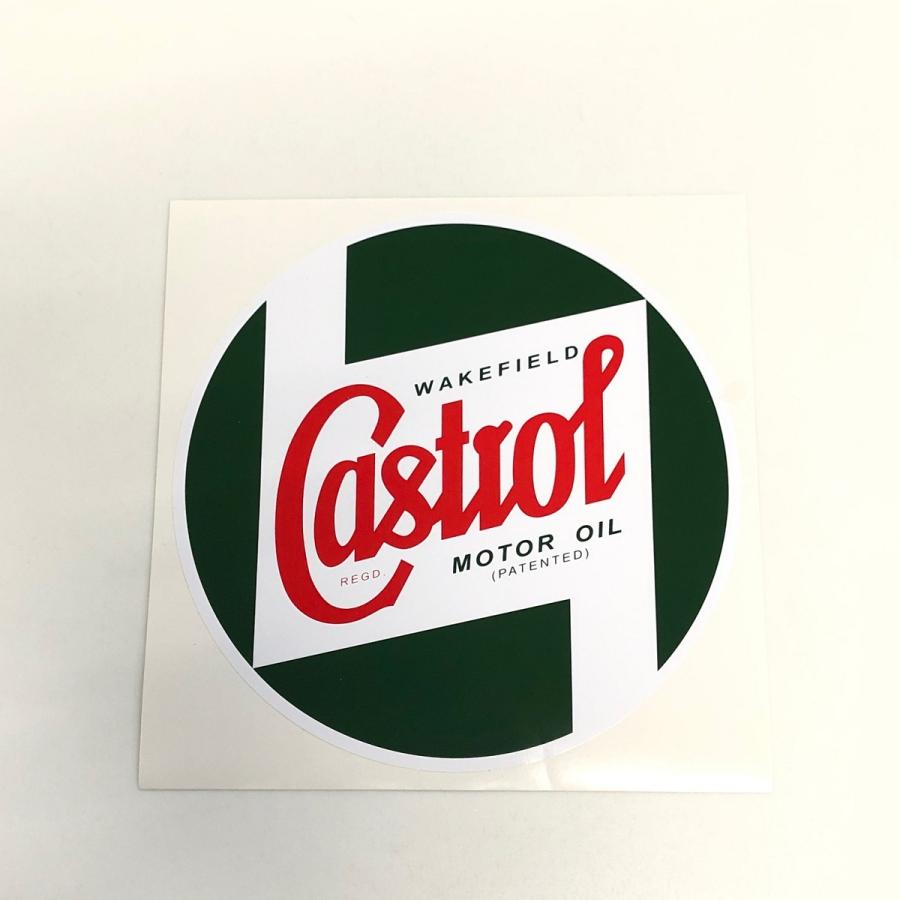 【オートモビリア】Castrol カストロール ホーロー看板【ガレージ】 Castrol（カストロール） クラシックカストロールステッカー・ビッグ