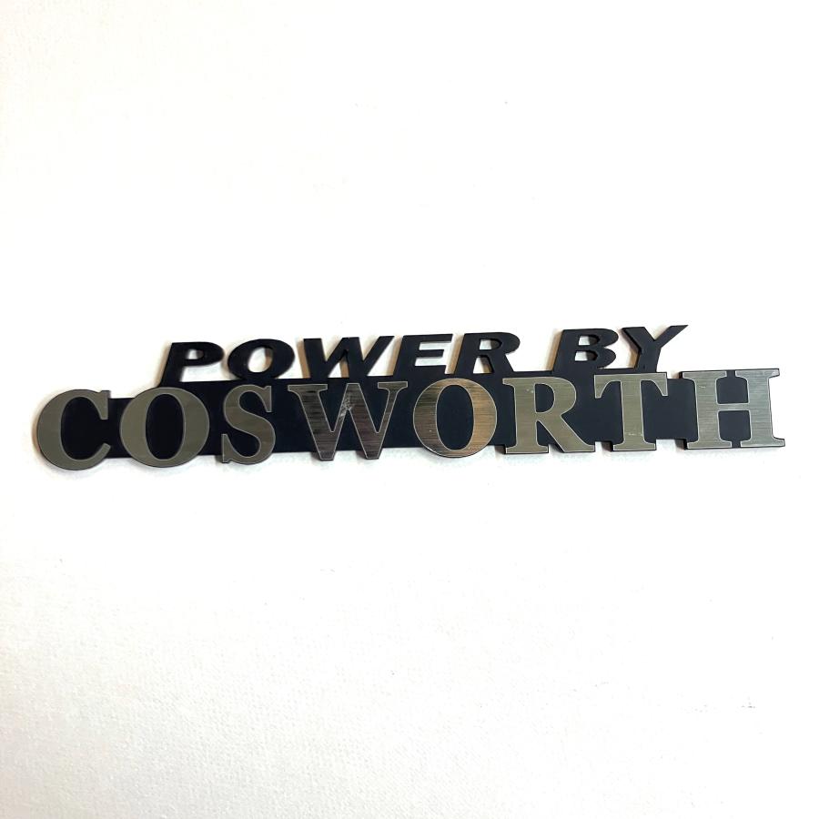 POWER BY COSWORTH プレートステッカー : ミニマルヤマ - 通販