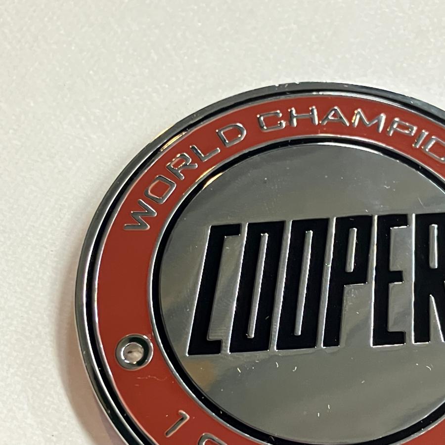 ローバー COOPER WORLD CHAMPIONS プレートエンブレム : ミニマルヤマ