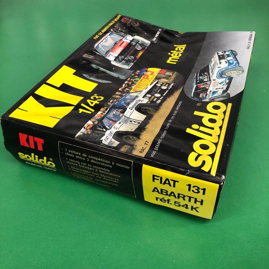 絶版　新品　Solido　1/43　FIAT131ABARTH　Rally　ref.54K　プラモデル｜minimaruyama｜03