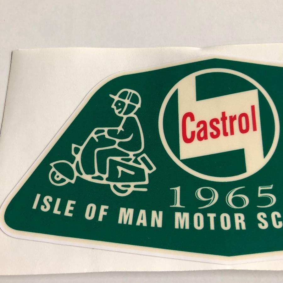 Castrol（カストロール） ISLE OF MAN MOTOR SCOOTER RALLY ステッカー