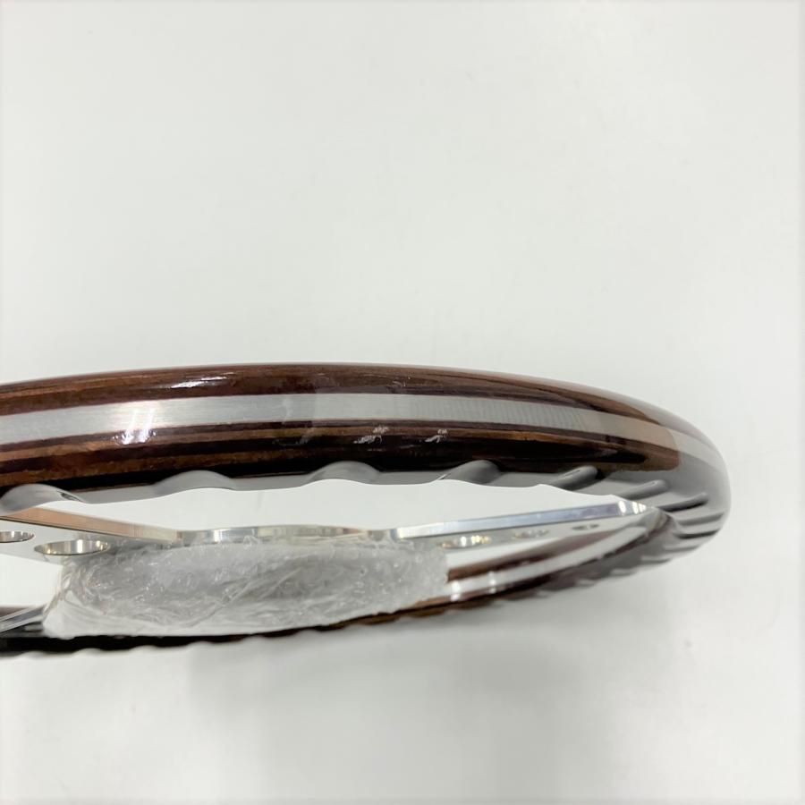 w*o様 ホワイトハンドル 35cm ピュアホワイト 高級ウッドステアリング QSW1003-W