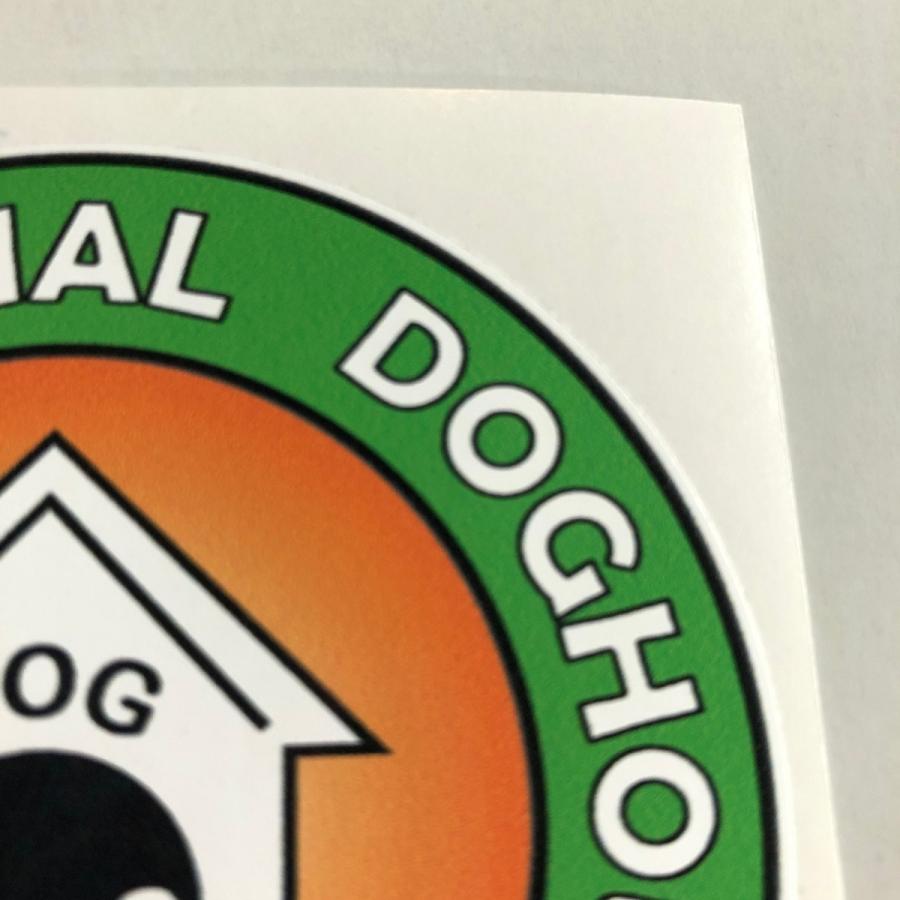 INTERNATIONAL DOGHOUSE CLUB ステッカー（オレンジ） : ミニマルヤマ