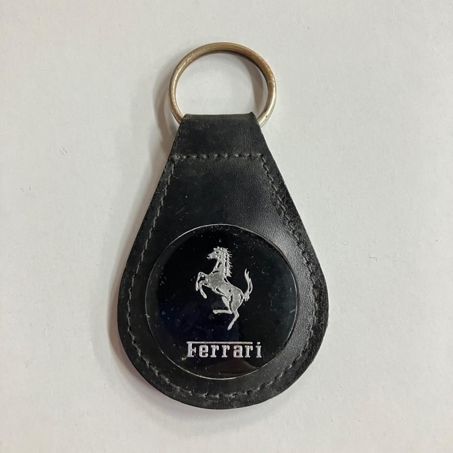 Ferrari（フェラーリ） 現品 レザーキーホルダー ブラック : ミニ 