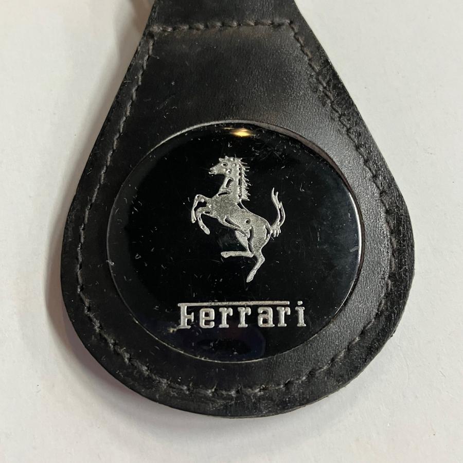 Ferrari（フェラーリ） 現品 レザーキーホルダー ブラック : ミニ 