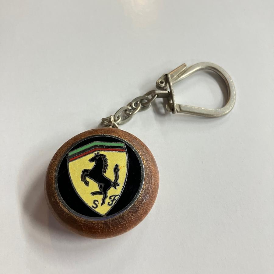 現品　Ferrari　ウッドキーホルダー｜minimaruyama