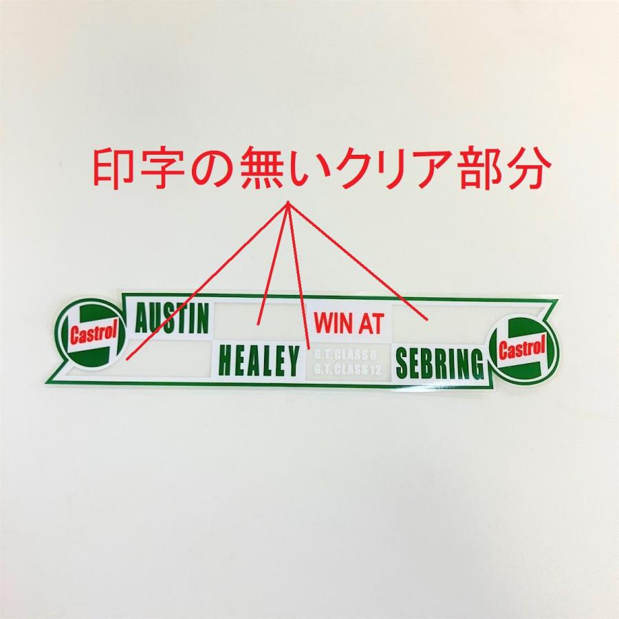 Castrol（カストロール） AUSTIN HEALEY×カストロール 裏貼り