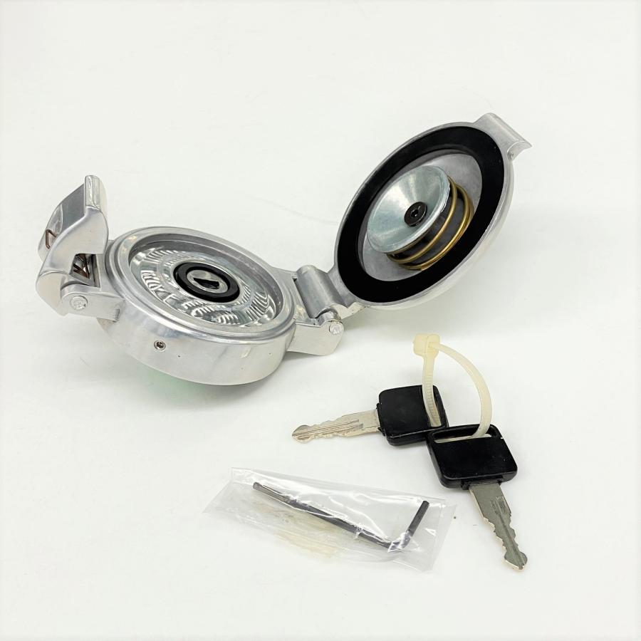 現品 キー付きレーシングガスキャップ(アストンタイプ) :BB8687:ミニ