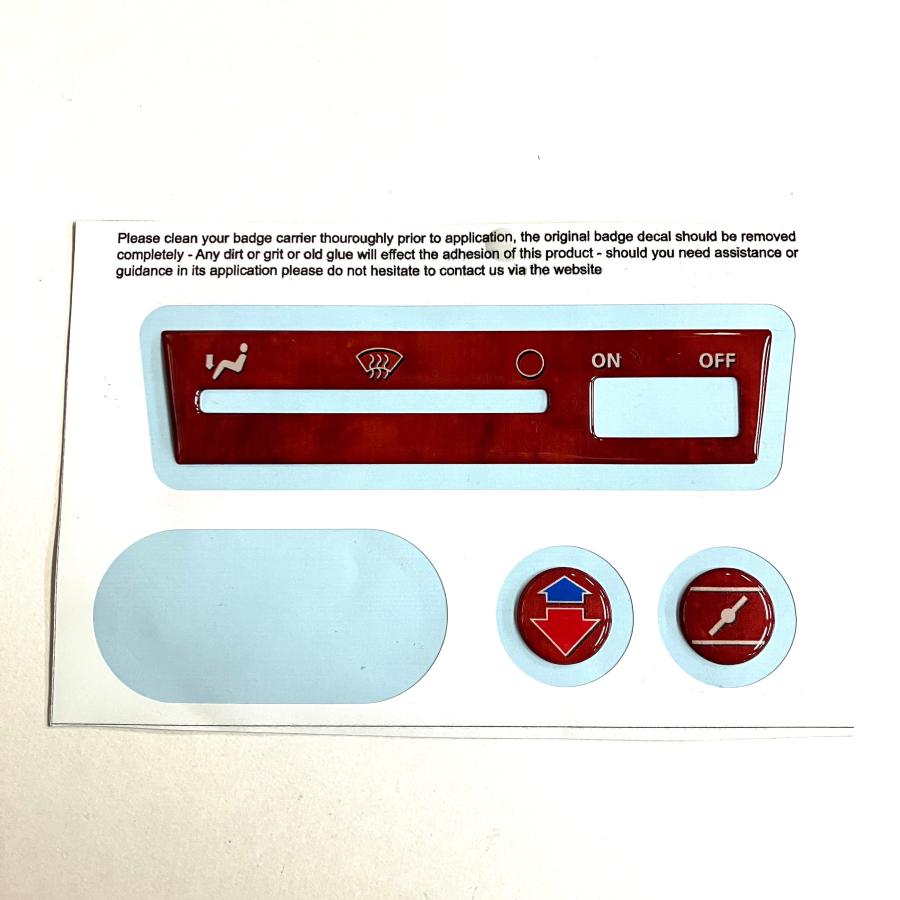 ローバー ヒータースイッチパネルステッカー・ウッド調 : ミニマルヤマ