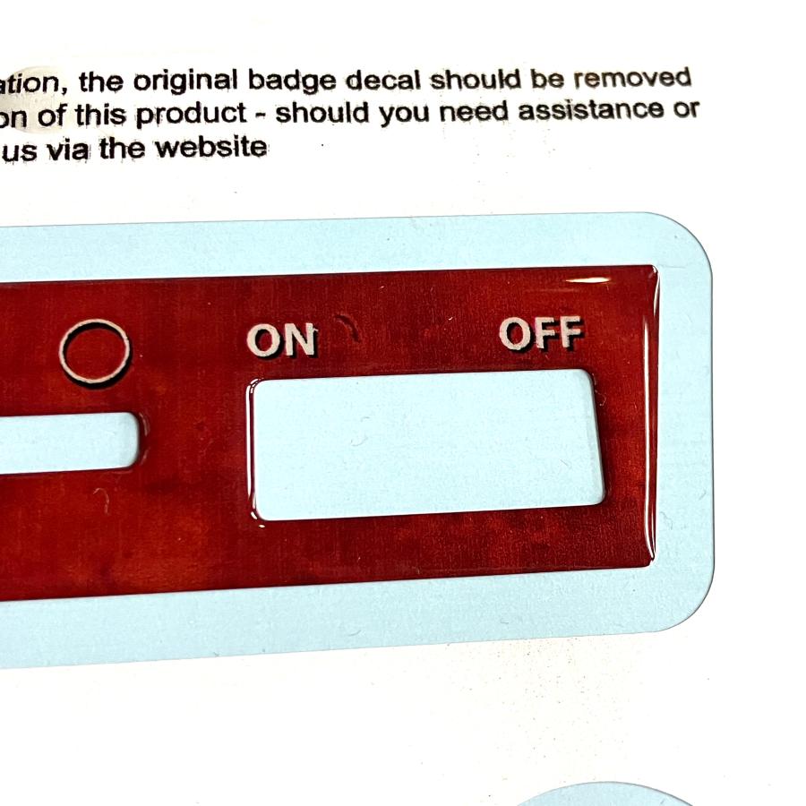 ローバー ヒータースイッチパネルステッカー・ウッド調 : ミニマルヤマ