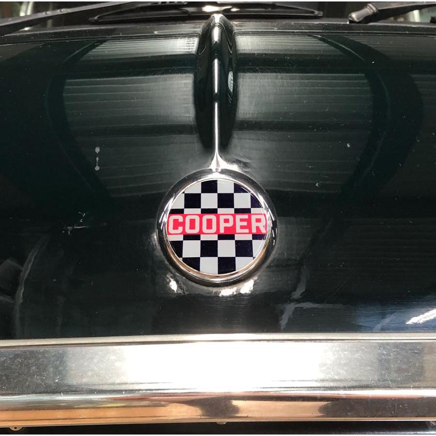ローバー 丸型フロントエンブレム・チェッカーCOOPER : ミニマルヤマ