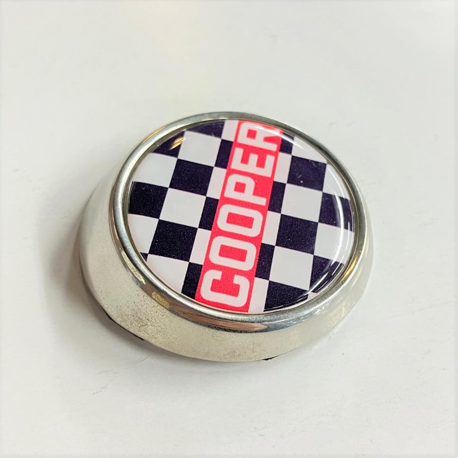 丸型フロントエンブレム・チェッカーCOOPER_2