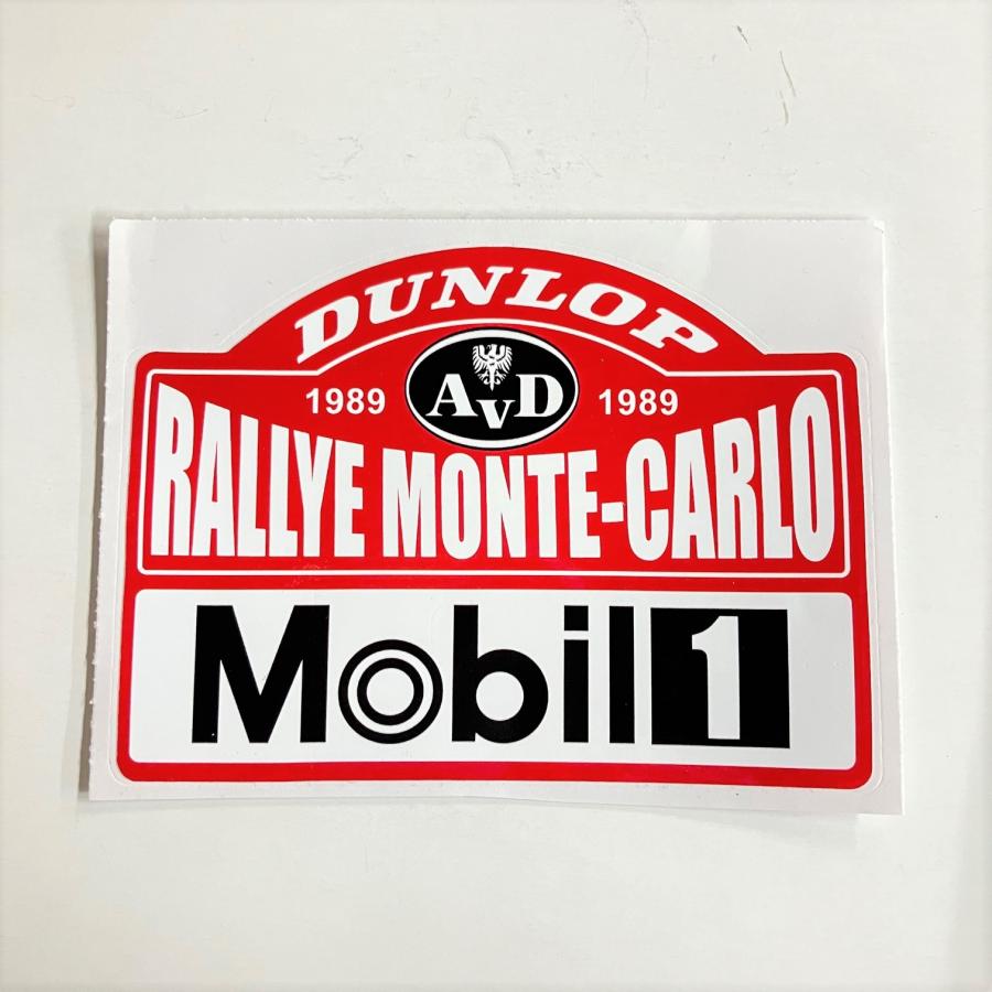 ラリーモンテカルロ　看板 DUNLOP ラリーモンテカルロ DUNLOP ステッカー : ミニマルヤマ
