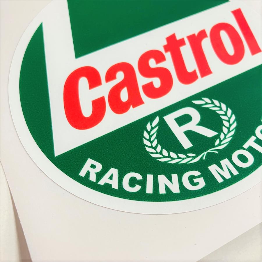Castrol（カストロール） カストロールRステッカー丸形 : ミニマルヤマ
