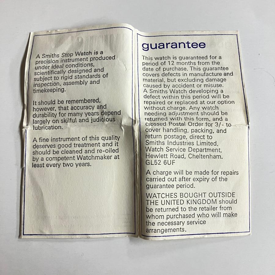 現品 SMITHS ストップウォッチ : ミニマルヤマ - 通販 - Yahoo