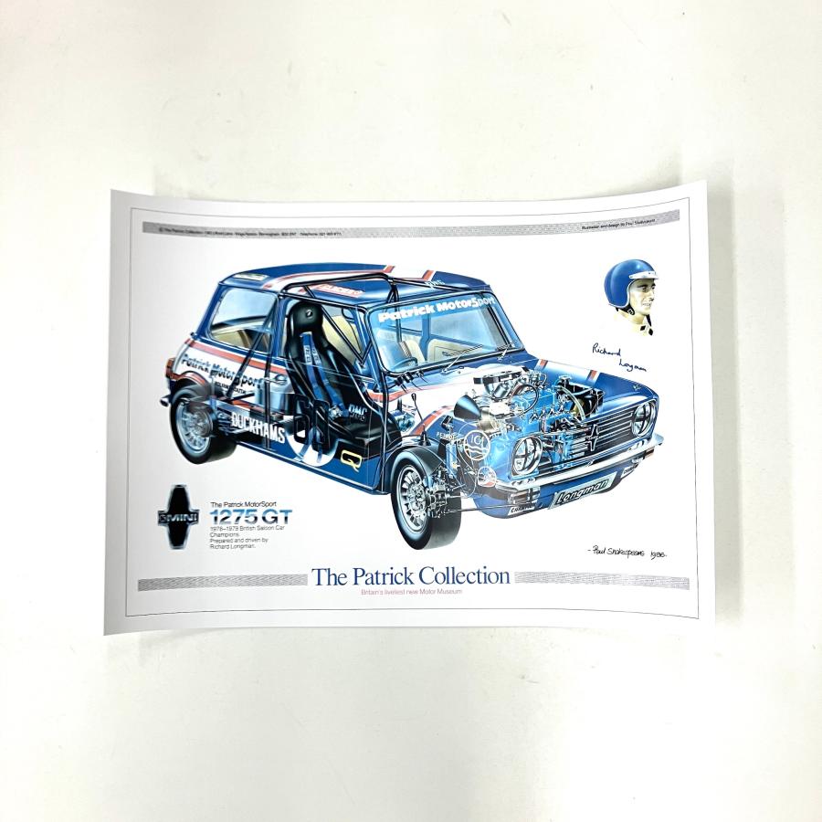 MINI 1275 GT イラストポスター : ミニマルヤマ - 通販 - Yahoo