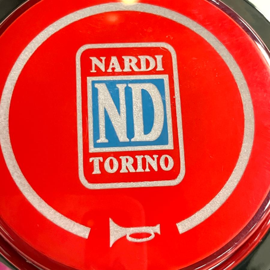 NARDI 現品 ナルディー センターキャップ ブラック/レッド : ミニ
