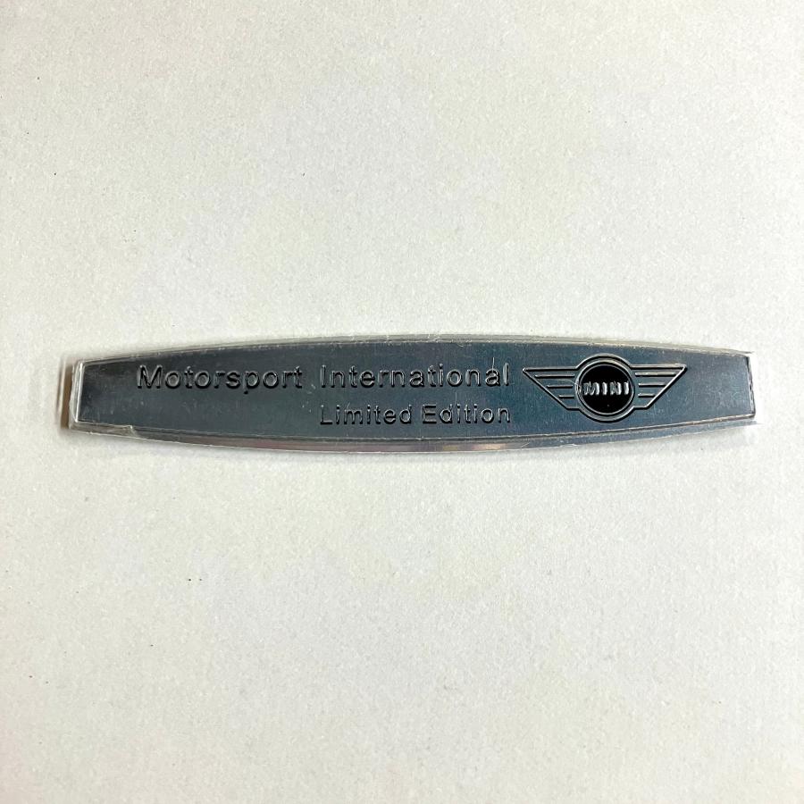 MINI Motorsport International Limited Edition プレートステッカー BB9686ミニマルヤマ