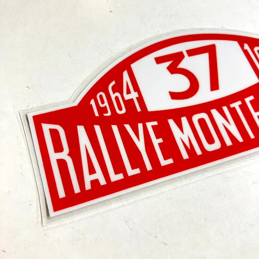 ローバー RALLYE MONTE CARLO ゼッケン37 ステッカー（裏貼り） : ミニ