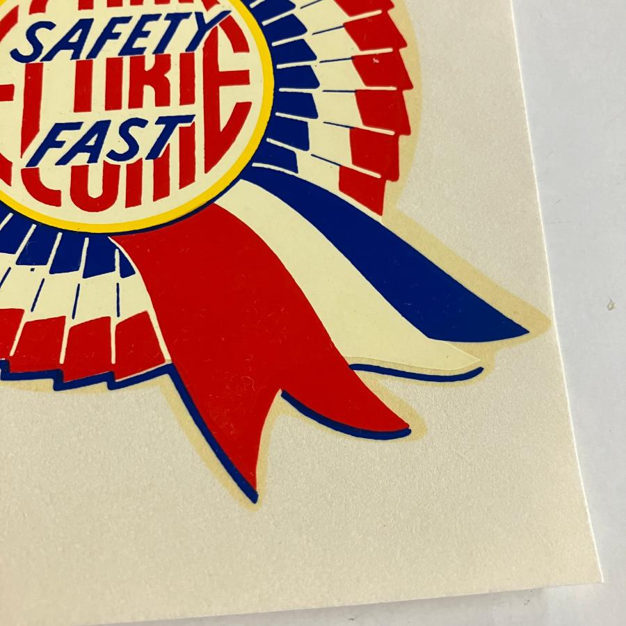 ローバー ECURIE SAFETY FAST ロゼッタマーク 水貼り ステッカー