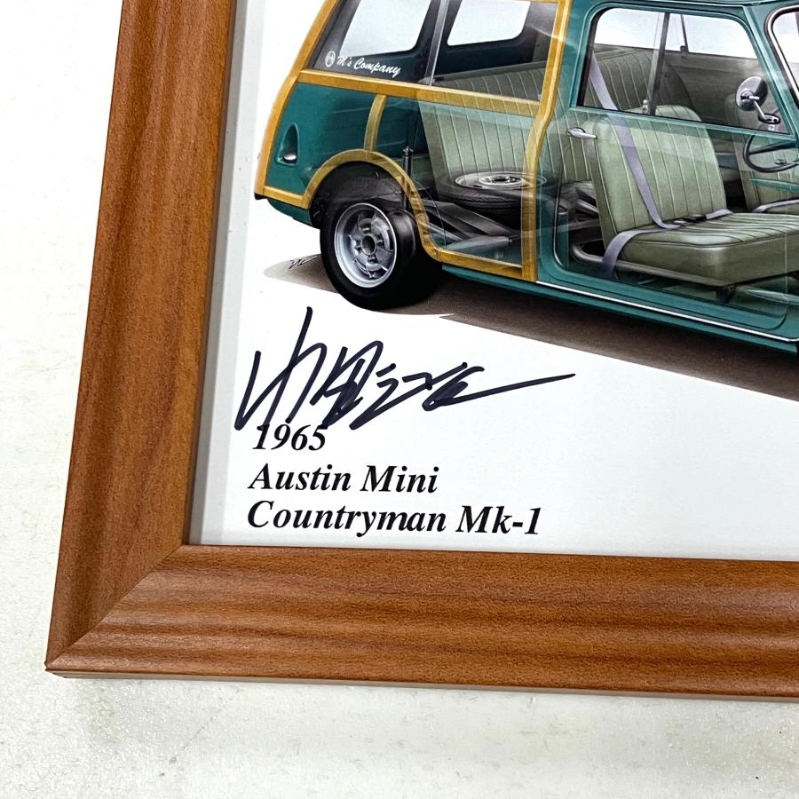 現品 1965 Austin Mini Countryman Mk-1 イラストレーション作品