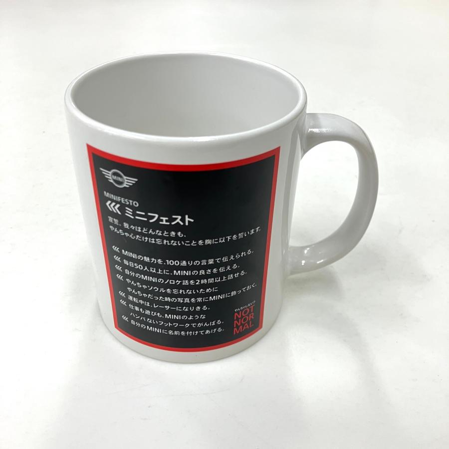 MINI（ミニ） 現品 BMW MINI ミニフェスト マグカップ : ミニマルヤマ