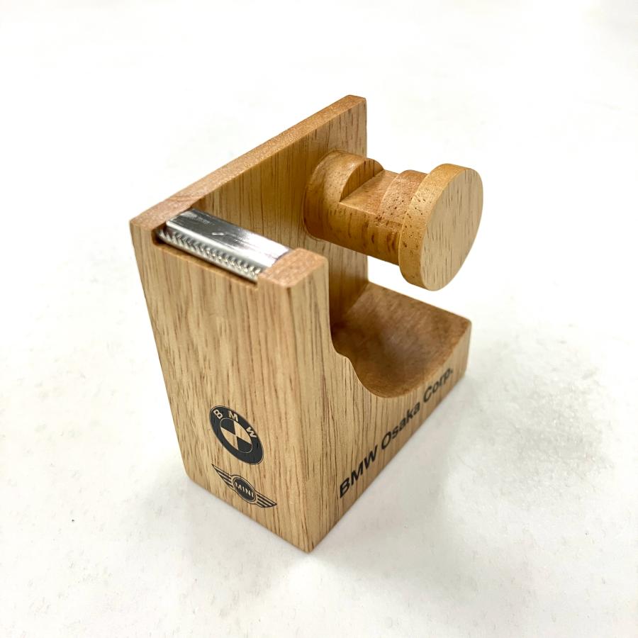 ミッドセンチュリー カルマー　チーク ウッド　テープディスペンサー MINI（ミニ） 現品 BMW Osaka Corp ラバーウッドテープディスペンサー