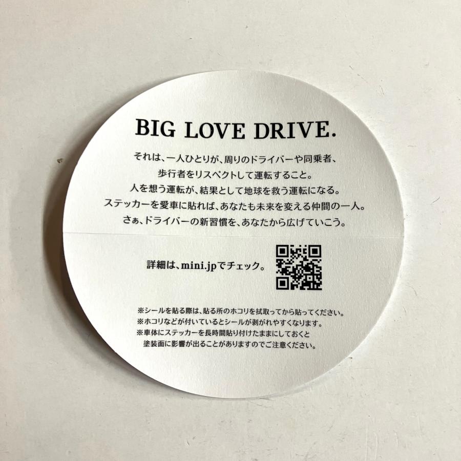 MINI（ミニ） BIG LOVE MINI JAPAN 20YEARS ステッカー : ミニマルヤマ