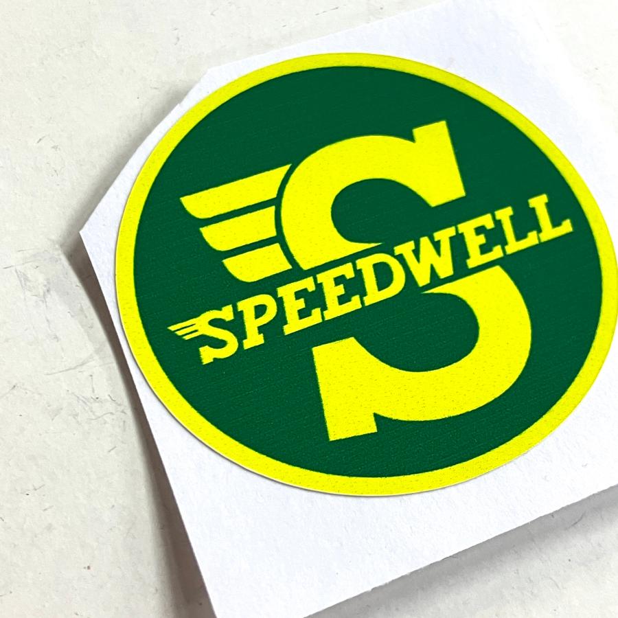 スピードウェルステッカー・グリーン ラージ : ミニマルヤマ - 通販