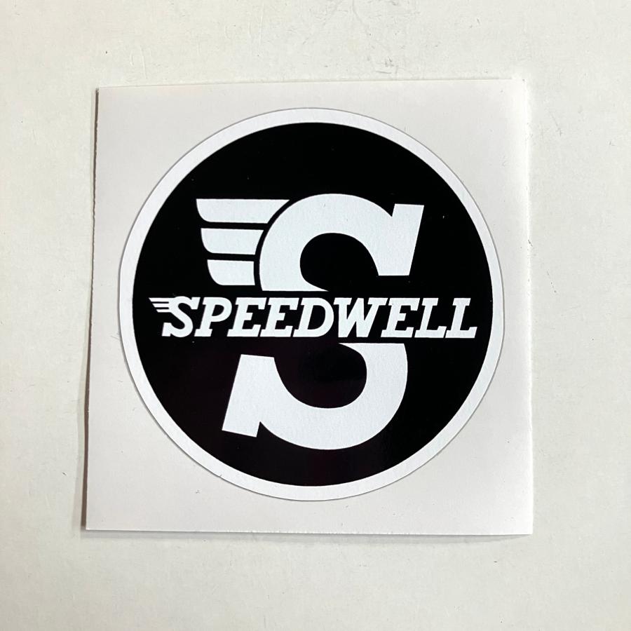 スピードウェル ステッカー・ブラック/ホワイト : ミニマルヤマ - 通販