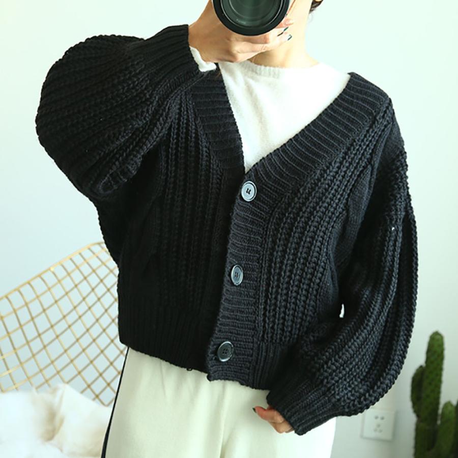 ケーブルニット カーディガン レディース 秋冬 ざっくり 厚手 ローゲージニット 11dkxl 004 Miniministore 通販 Yahoo ショッピング