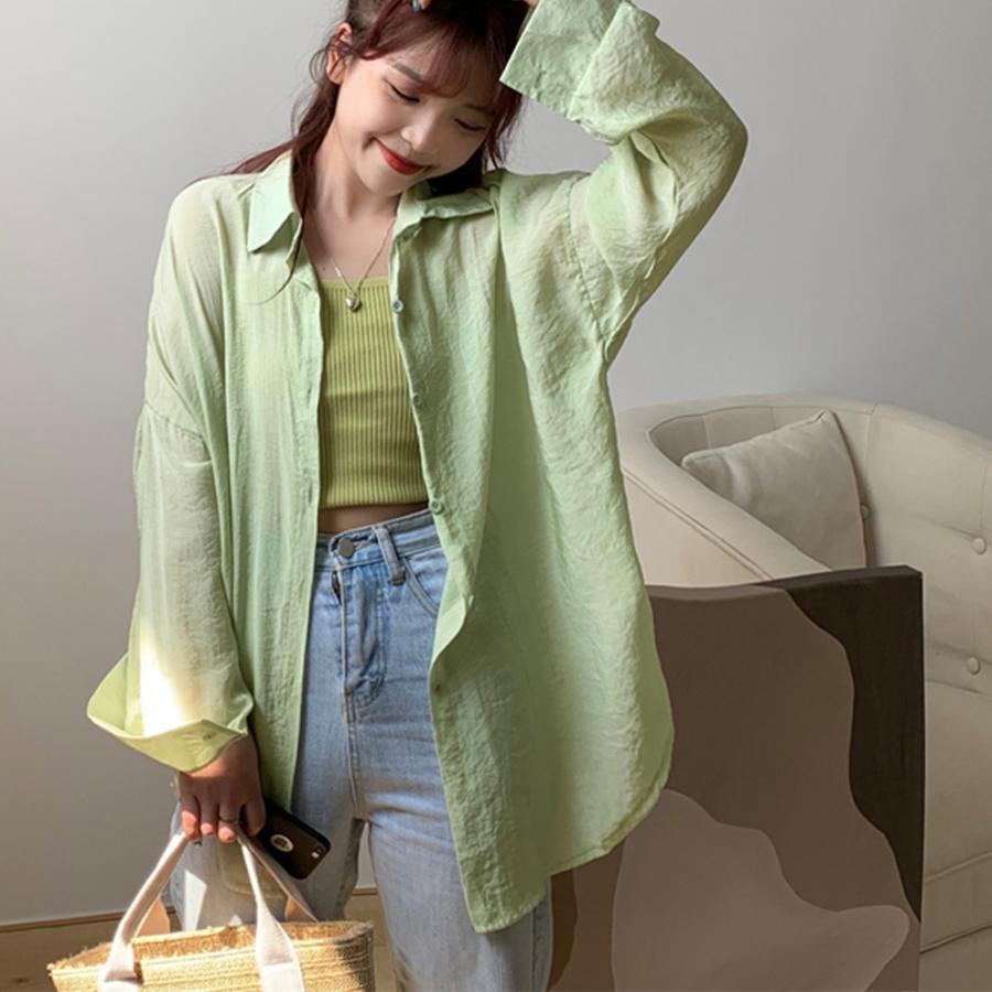 ロングカーディガン 春夏 レディース 長袖 トップス イレギュラーヘム シャツブラウス 透け感 羽織 体型カバー ゆったりロングシャツ ネコポス可 11dkza 025 Miniministore 通販 Yahoo ショッピング