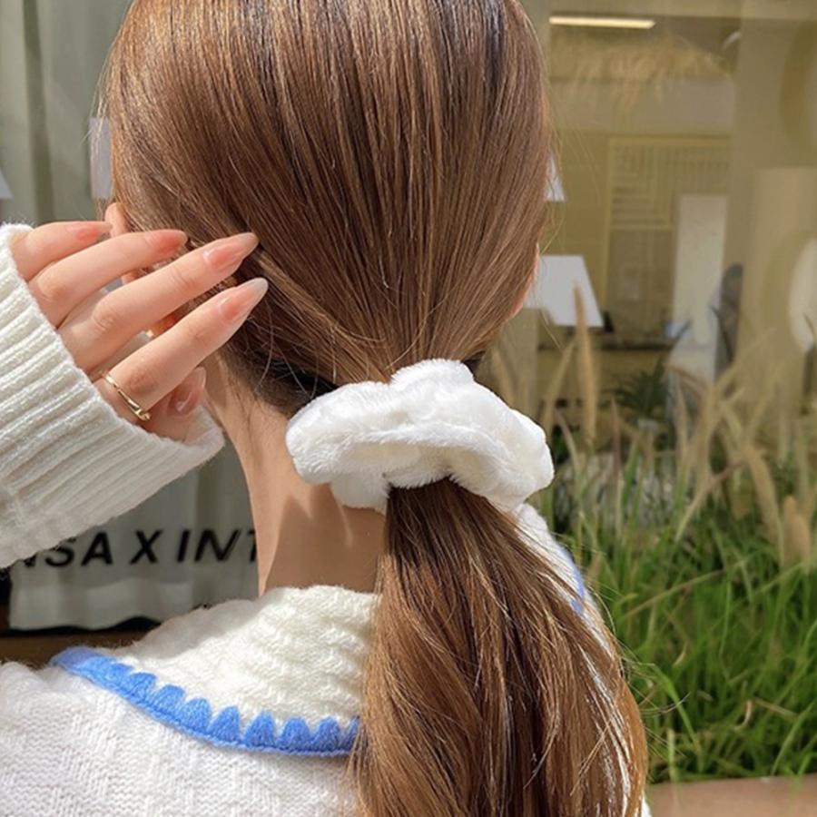 シュシュセット miniministore シュシュ 7本セット秋冬ヘアアクセサリー【ゆう