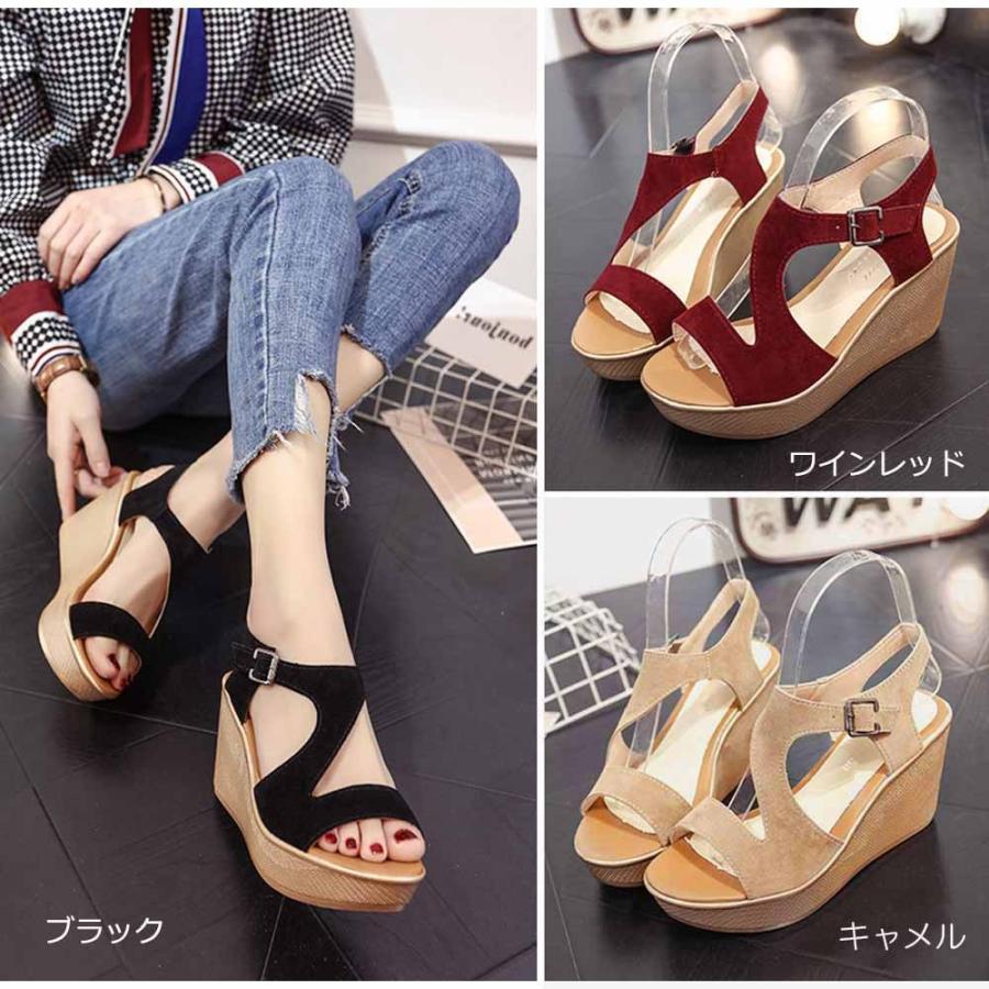 在庫限り 売り尽くしセール サンダル 厚底 ウェッジソール靴 レディース 歩きやすい 痛くない 美脚 サンダル夏 1manta 001 Miniministore 通販 Yahoo ショッピング