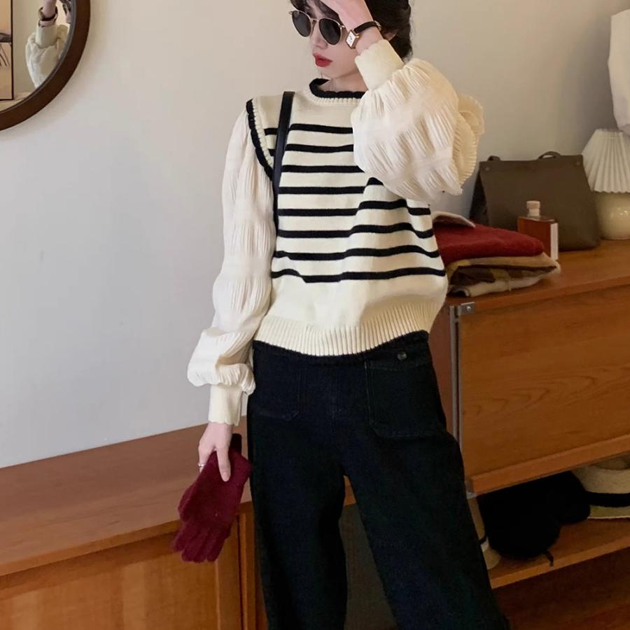 miniministore 異素材ドッキングニットセーターレディース【ゆう