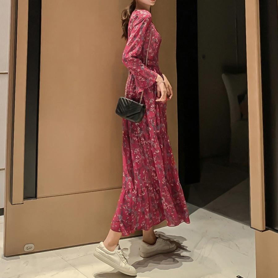 miniministore（ミニミニストア） ティアードワンピース 長袖 ロング