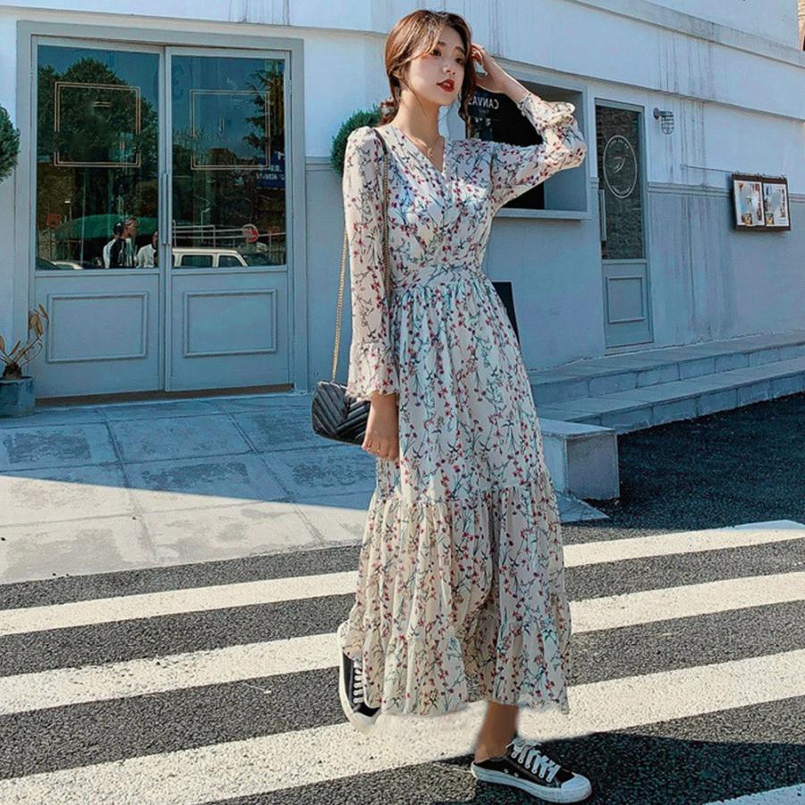 miniministore（ミニミニストア） ティアードワンピース 長袖 ロング