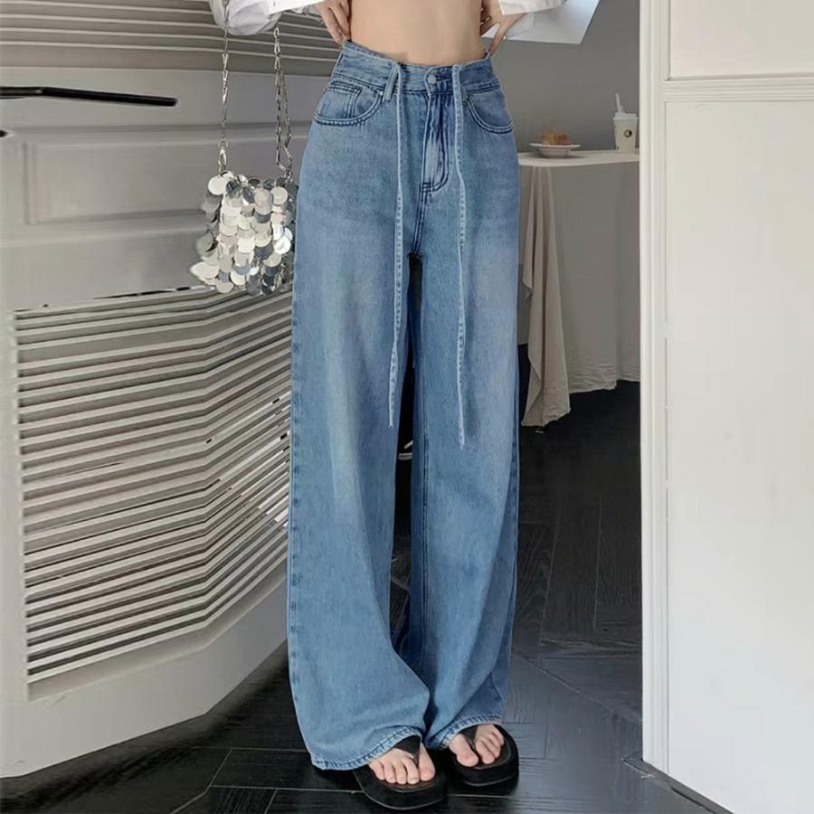 miniministore ウォッシュドデニムパンツ レディース韓国