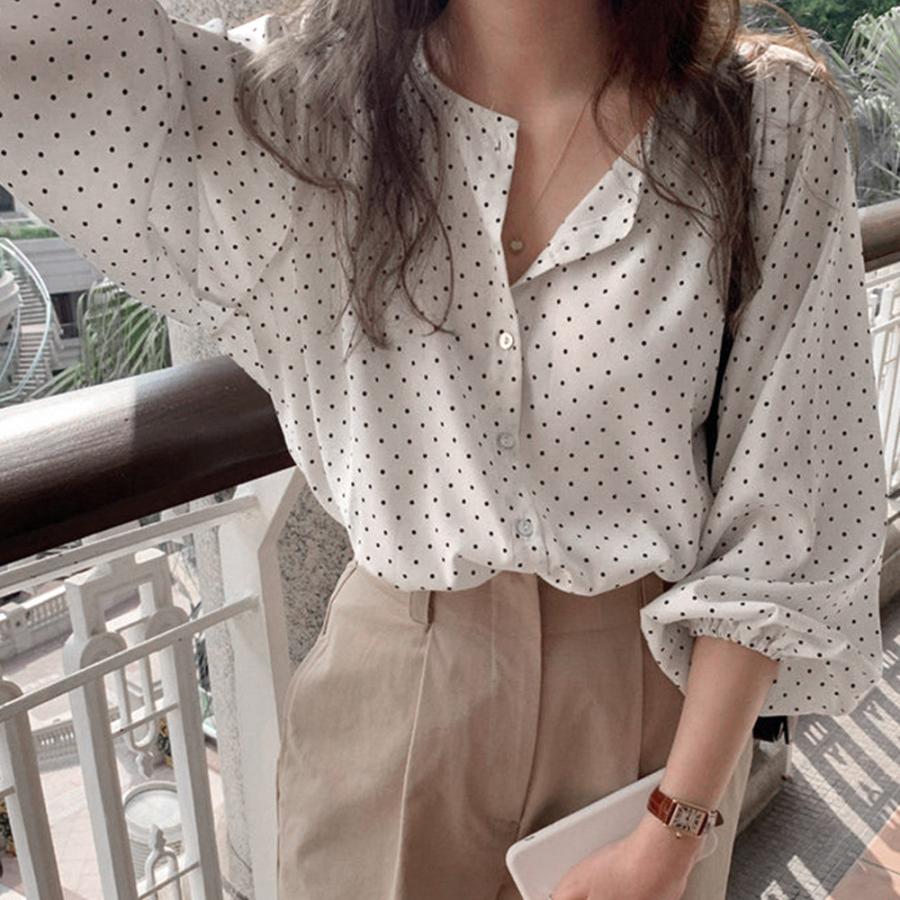 miniministore ドット柄ブラウス レディース シャツ【ネコポス