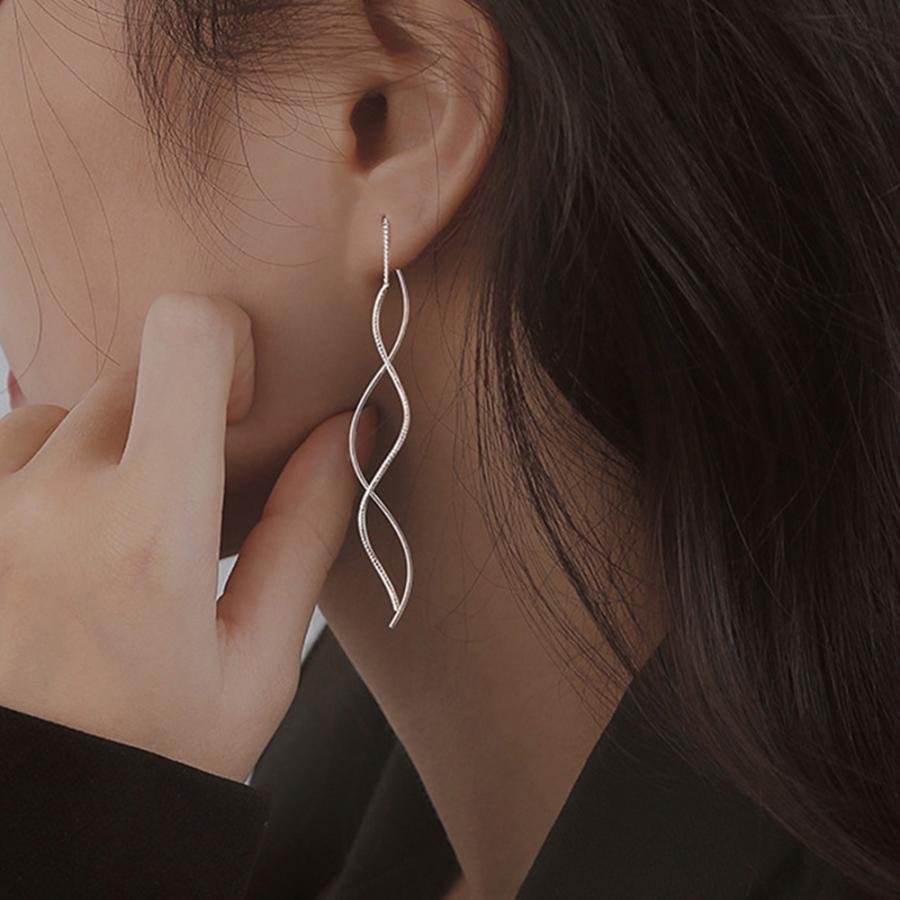 miniministore（ミニミニストア） 揺れるチェーンピアス ロングピアス