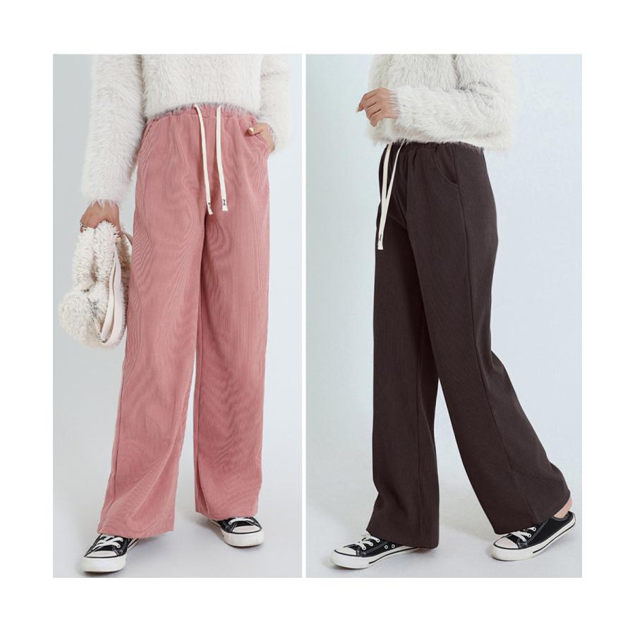 hooked vintage ピンク コーデュロイ ハイウエスト パンツ miniministore（ミニミニストア） 裏起毛 コーデュロイパンツ ハイ