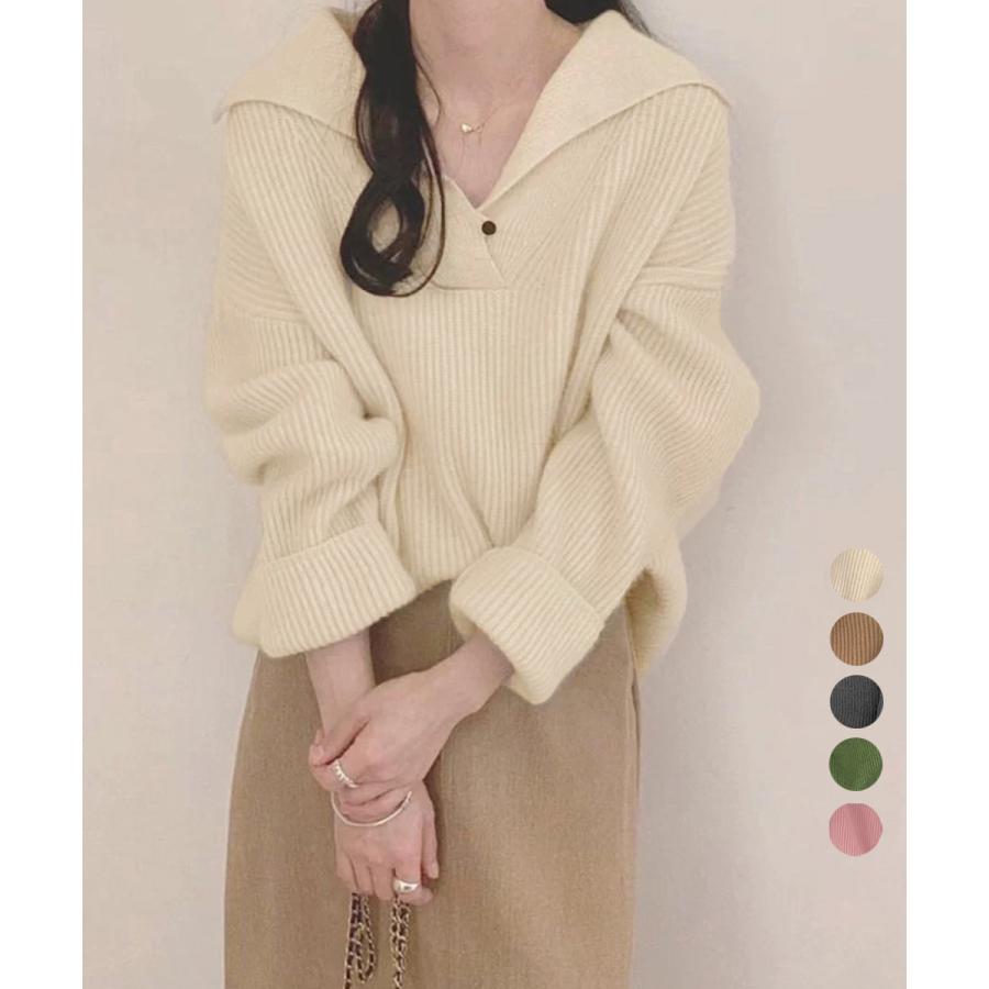 miniministore ポロ襟ニットセーター レディース 韓国風