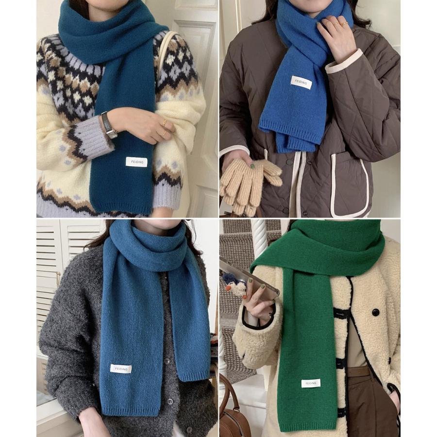 新品【MSML】エムエスエムエル　デストロイ　ダメージ　ウール　ニットマフラー 国内発送 メゾンマルジェラ デストロイニットマフラー ウール 緑