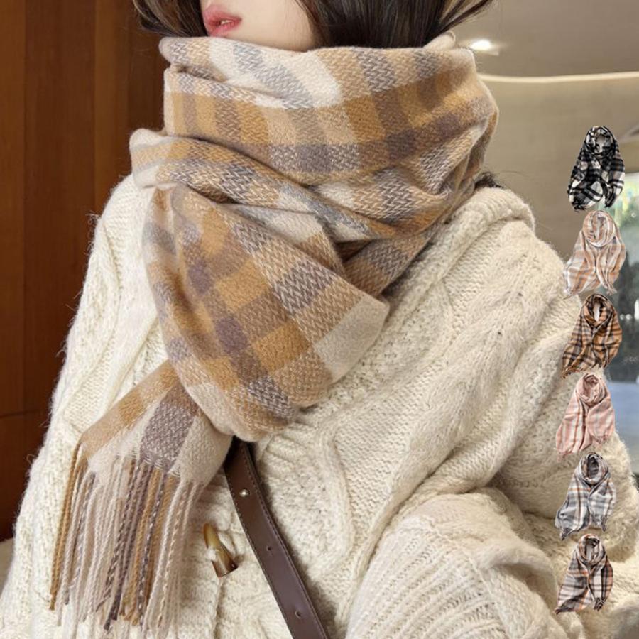 miniministore（ミニミニストア） チェック柄 マフラー 大判ストール