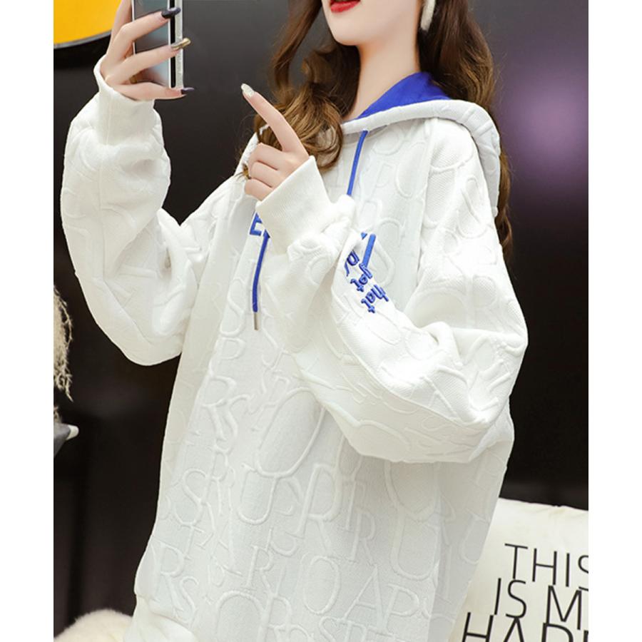 miniministore エンボスロゴ パーカー 長袖プルオーバー