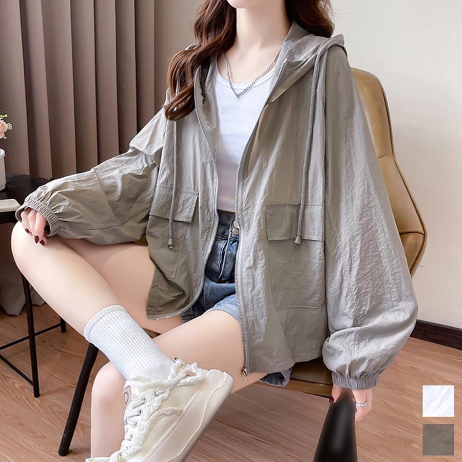 新品 LOUNIEオフ ホワイト Vネック ブルゾン薄手 新品 LOUNIEオフ ホワイト Vネック ブルゾン薄手