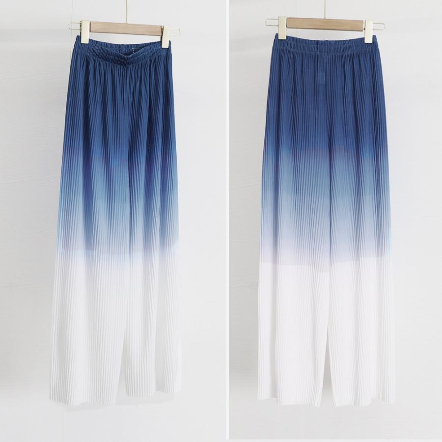 爆買ワイドパンツ グラデーションパンツ 韓国【ネコポス投函