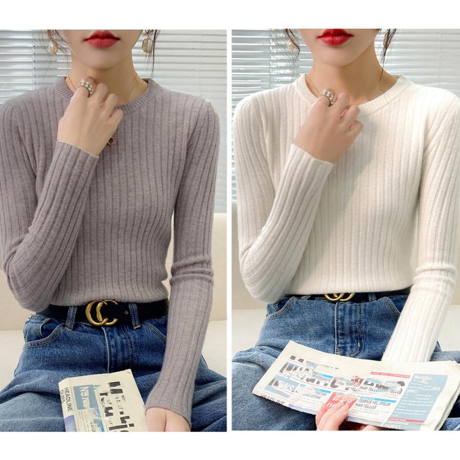 miniministore リブニットトップス 長袖リブカットソー【ゆう miniministore リブニットトップス 長袖リブカットソー【ゆう