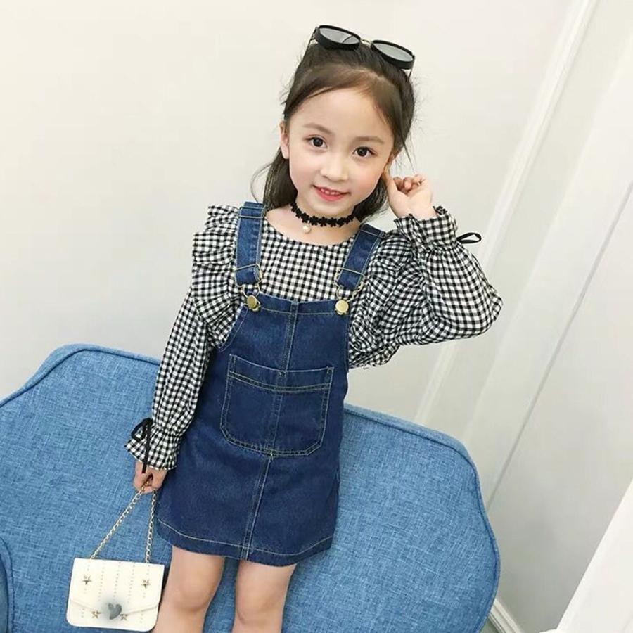 デニムサロペット キッズ 膝丈 女の子 ワンピース 子供服 オールインワン ジュニア 小学生コーデ 可愛い キャミワンピース【ネコポス可