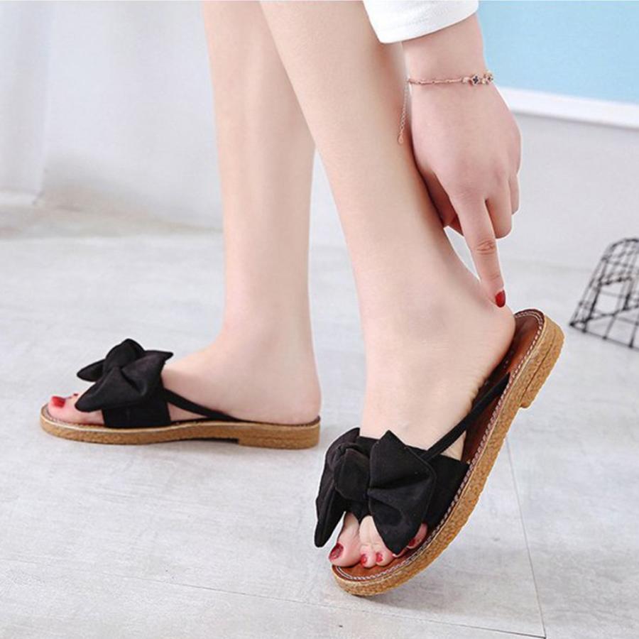 フラットサンダル レディース ビッグリボン コンフォートサンダル ぺたんこ 可愛い スリッパ 痛くない ビーチサンダル 3jianlong 024 Miniministore 通販 Yahoo ショッピング